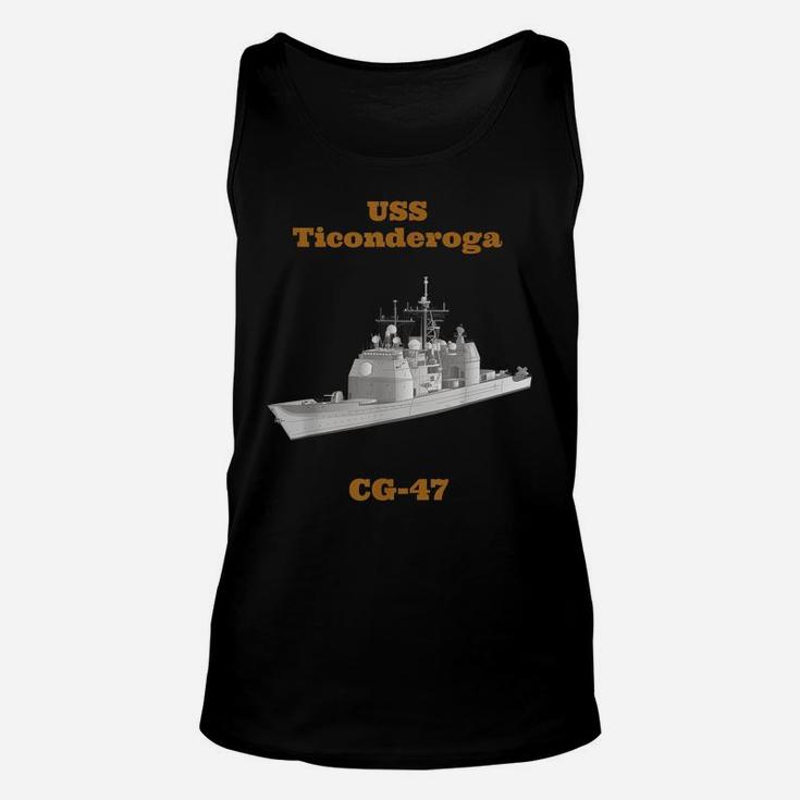 Uss Ticonderoga Cg-47 Navy Sailor Veteran Gift Unisex Tank Top