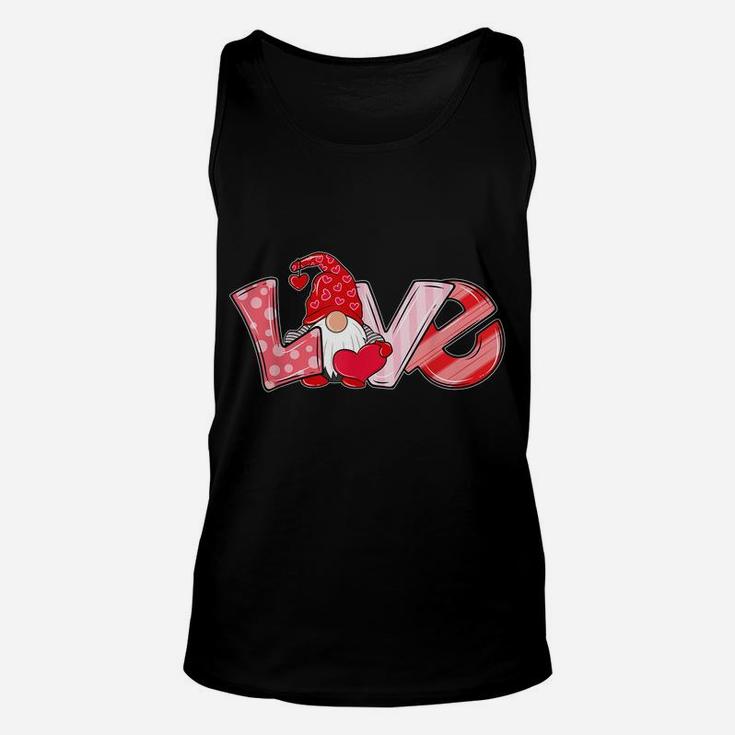 Valentine's Day Gnome Love Funny Gifts Unisex Tank Top
