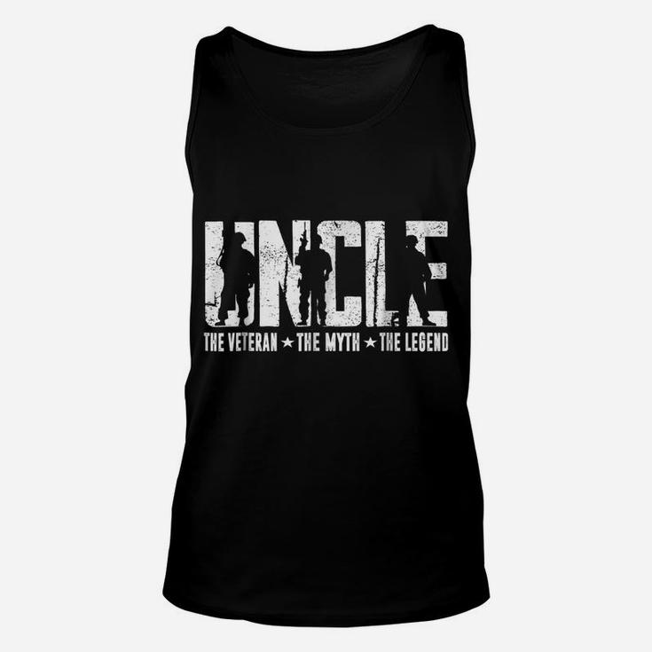 Veteran Uncle The Myth The Legend Shirt Fathers Day Gifts Unisex Tank Top