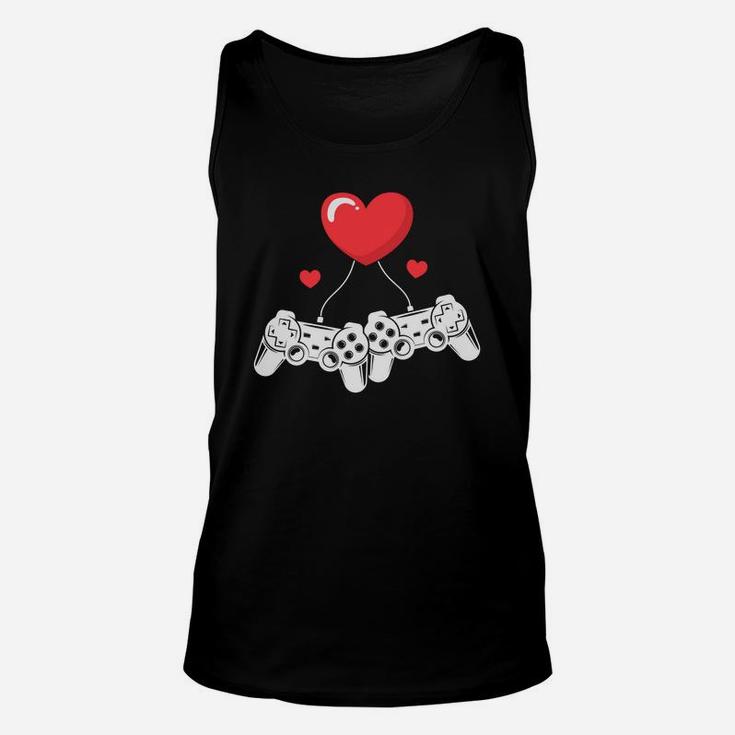 Video Game Lover Gift For Valentine Happy Valentines Day Unisex Tank Top