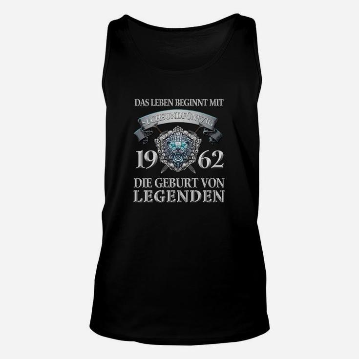 Vintage 1962 Geburtsjahr Legenden Unisex TankTop, Retro Design Herren