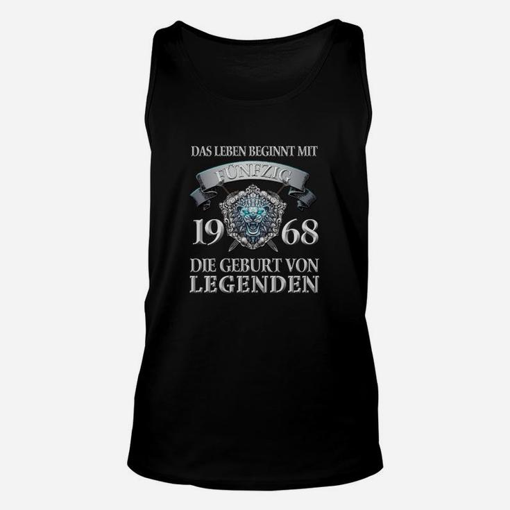 Vintage 1968 Geburtsjahr Legenden Unisex TankTop, Retro Look Design