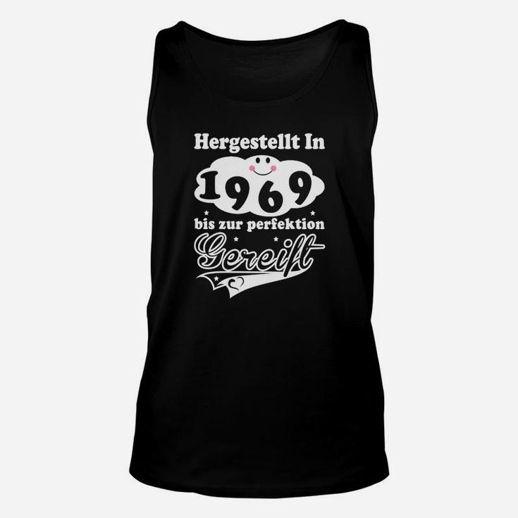 Vintage 1969 Perfektions-Jubiläum Unisex TankTop, Retro Stil Geburtsjahr Design