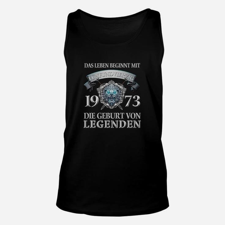 Vintage 1973 Geburtsjahr Legenden Unisex TankTop, Retro Design