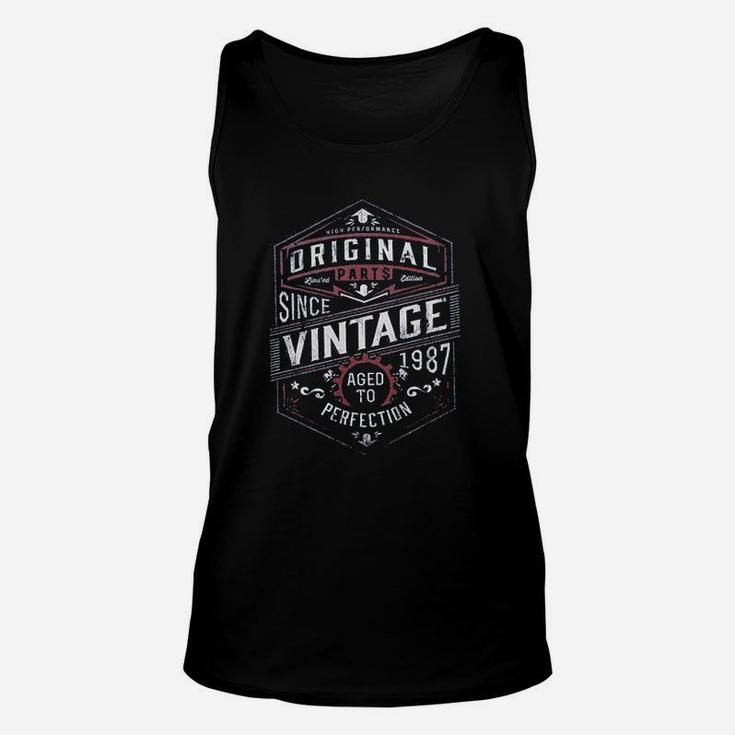 Vintage 1987 Aged To Perfection Unisex Tank Top