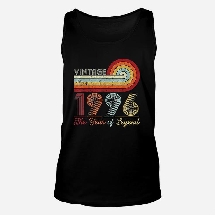 Vintage 1996 The Year Of Legend 25 Years Old Unisex Tank Top