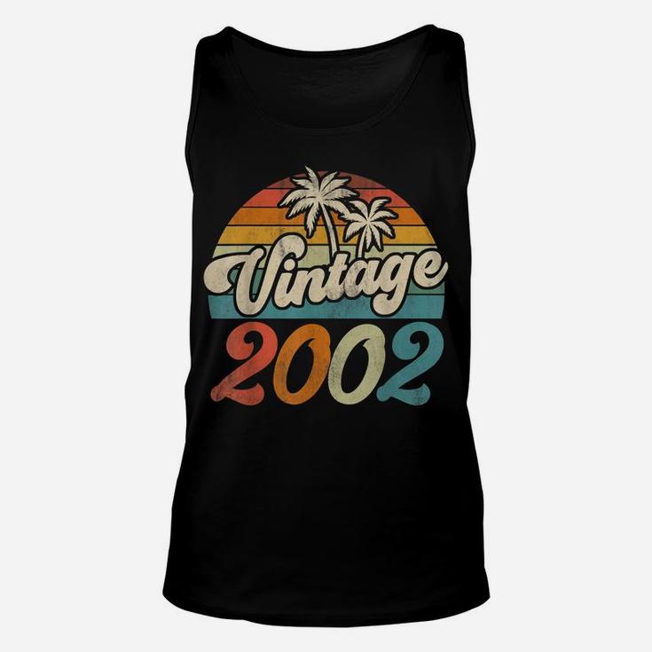 Vintage 2002 19Th Birthday Shirt Made In 2002 19 Years Old Unisex Tank Top