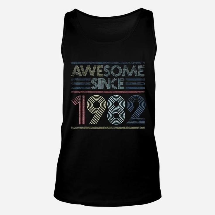 Vintage 39Th Birthday Awesome Since 1982 Unisex Tank Top
