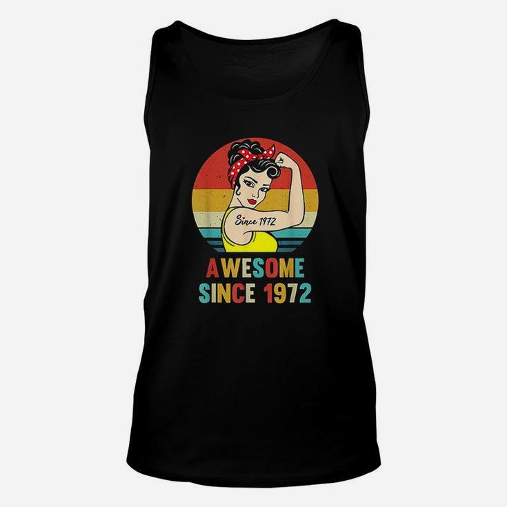 Vintage 49Th Birthday 1972 Women Gift For 49 Year Old Woman Unisex Tank Top