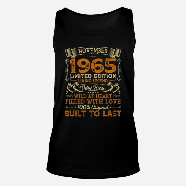 Vintage 55Th Birthday November 1965 Shirt 55 Years Old Gift Unisex Tank Top