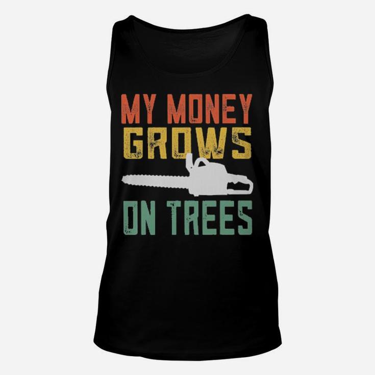 Vintage Arborist My Money Grows On Trees Unisex Tank Top