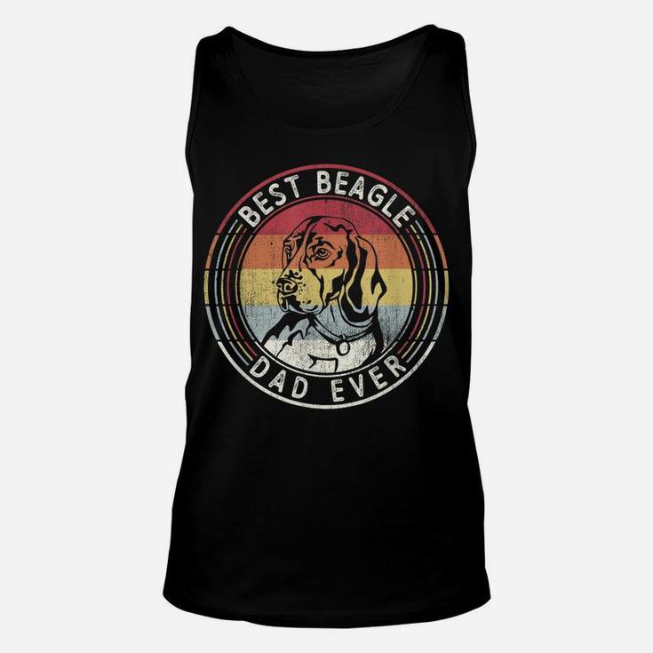 Vintage Best Beagle Dad Ever Father's Day Mens Unisex Tank Top