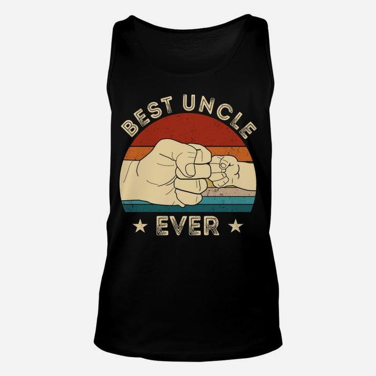Vintage Best Uncle Ever Fist Bump Funny Uncle Christmas Gift Sweatshirt Unisex Tank Top