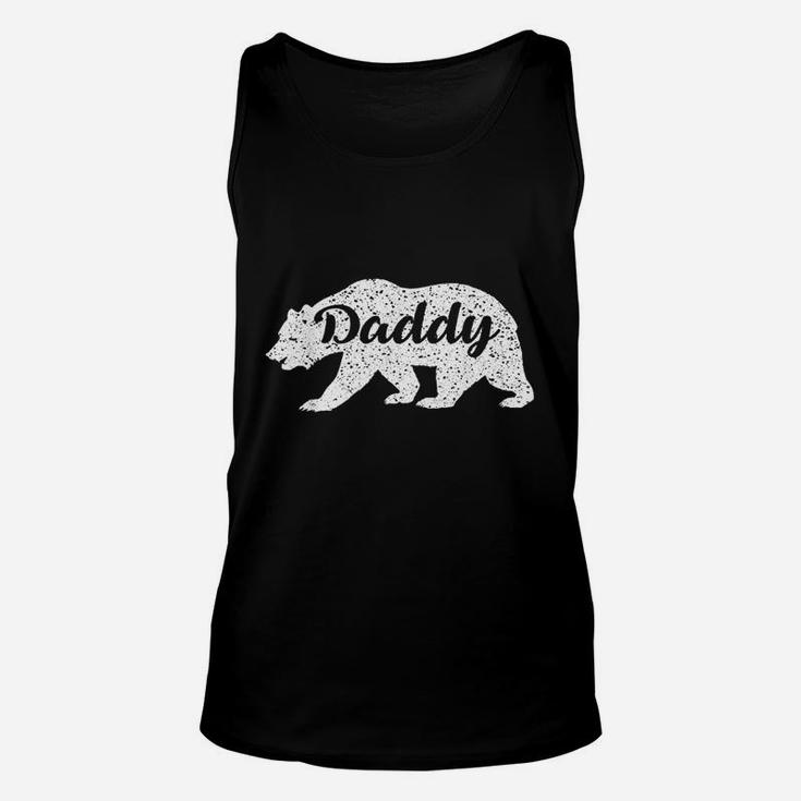 Vintage Daddy Bear Funny Dad Camping Unisex Tank Top