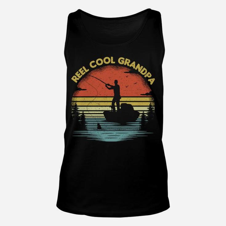 Vintage Fishing Lover Retro Reel Cool Grandpa Fishing Sweatshirt Unisex Tank Top