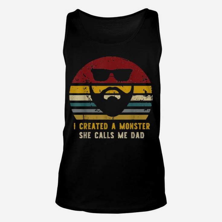 Vintage I Created A Monster She Calls Me Unisex Tank Top