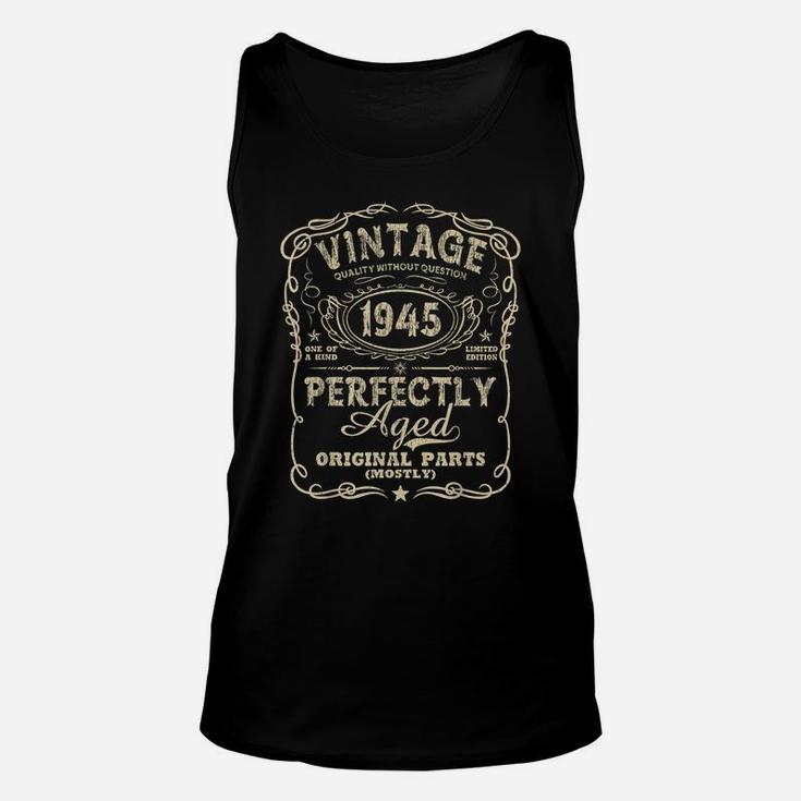 Vintage Made In 1945  76Th Birthday Gift Unisex Tank Top
