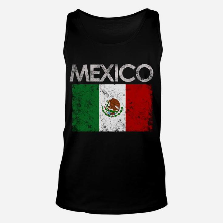 Vintage  Mexico  Mexican Flag Pride Gift Unisex Tank Top