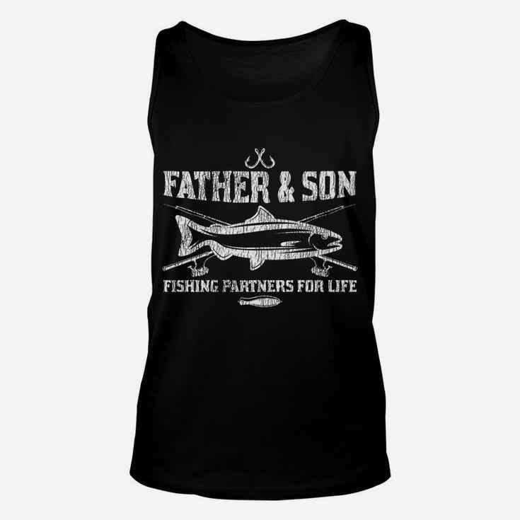Vintage Partner For Life Father Son Dad Kid Matching Fishing Unisex Tank Top
