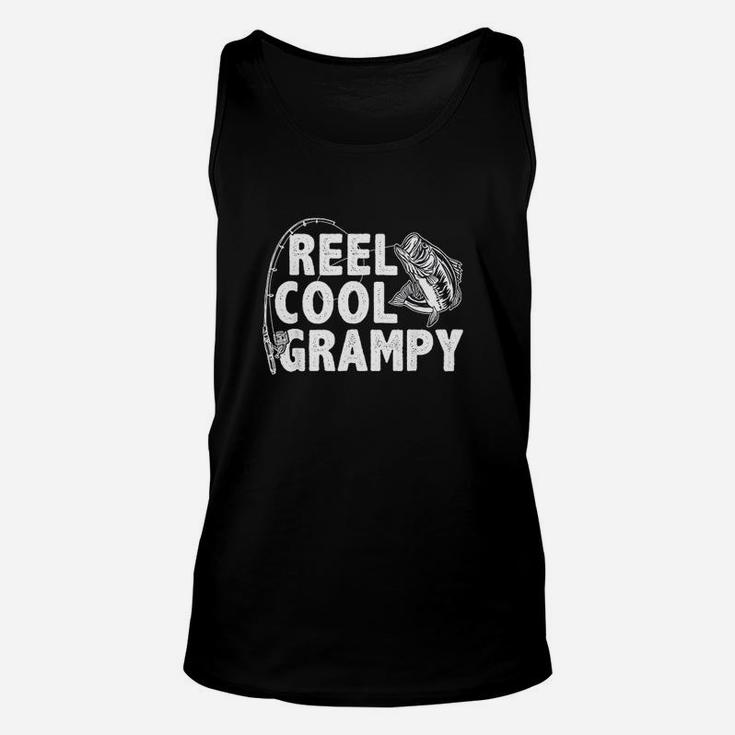 Vintage Reel Cool Grampy Loves Fishing Gift Father Day Unisex Tank Top
