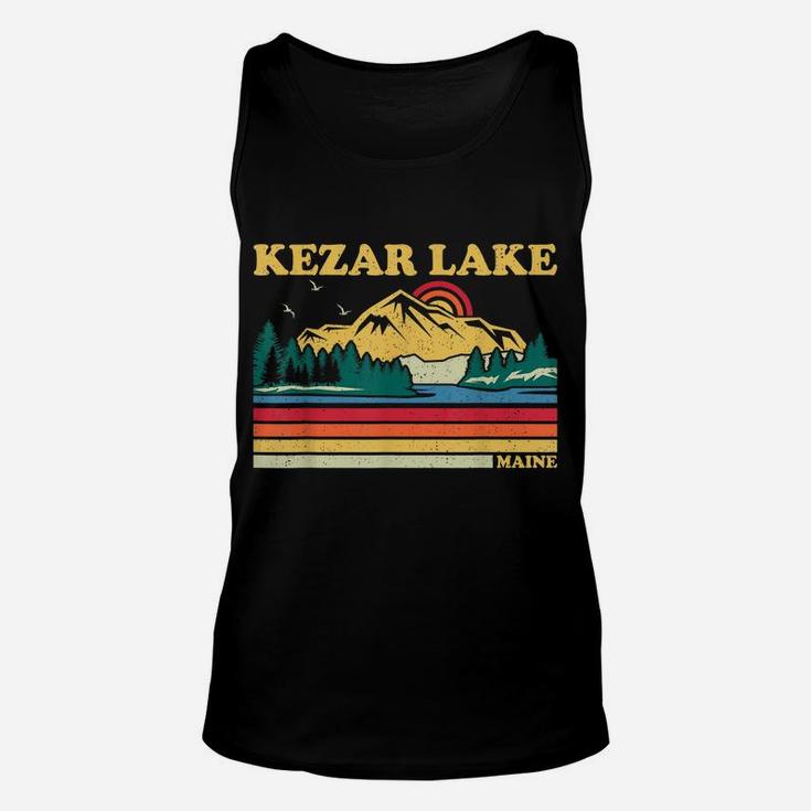 Vintage Retro Family Vacation Maine Kezar Lake Unisex Tank Top