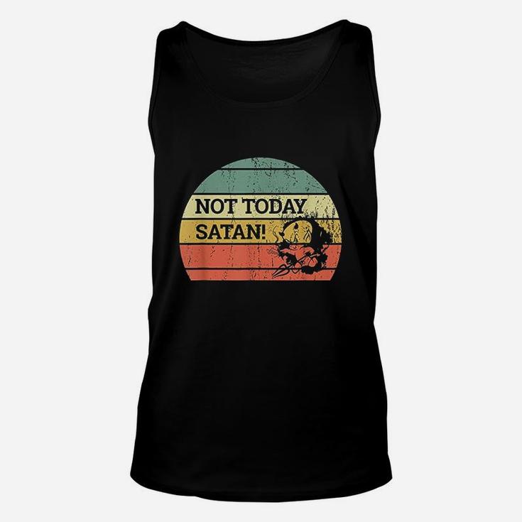 Vintage Retro Sunset Funny Not Today Unisex Tank Top