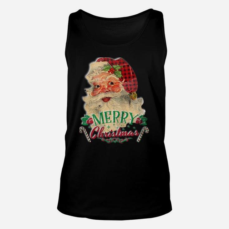 Vintage Santa Claus St Nicholas Old Fashioned Christmas Sweatshirt Unisex Tank Top