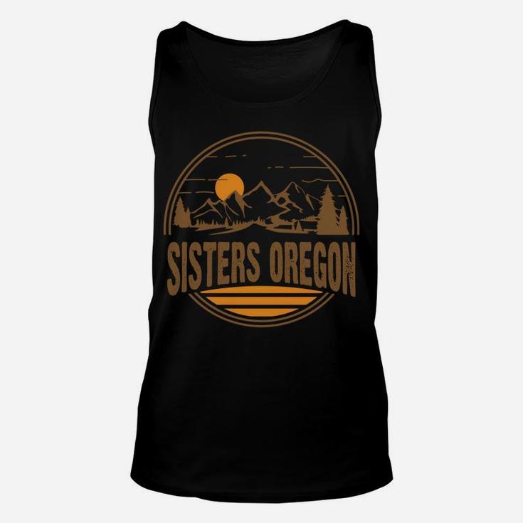 Vintage Sisters, Oregon Mountain Hiking Souvenir Print Sweatshirt Unisex Tank Top