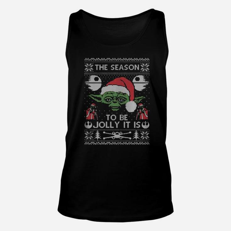 Vintage The Season It Is Time To Be Jolly Unisex Tank Top