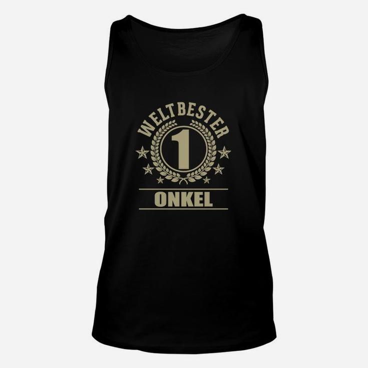 Weltbester Onkel Unisex TankTop mit Gold-Schriftzug, Ideales Geschenk