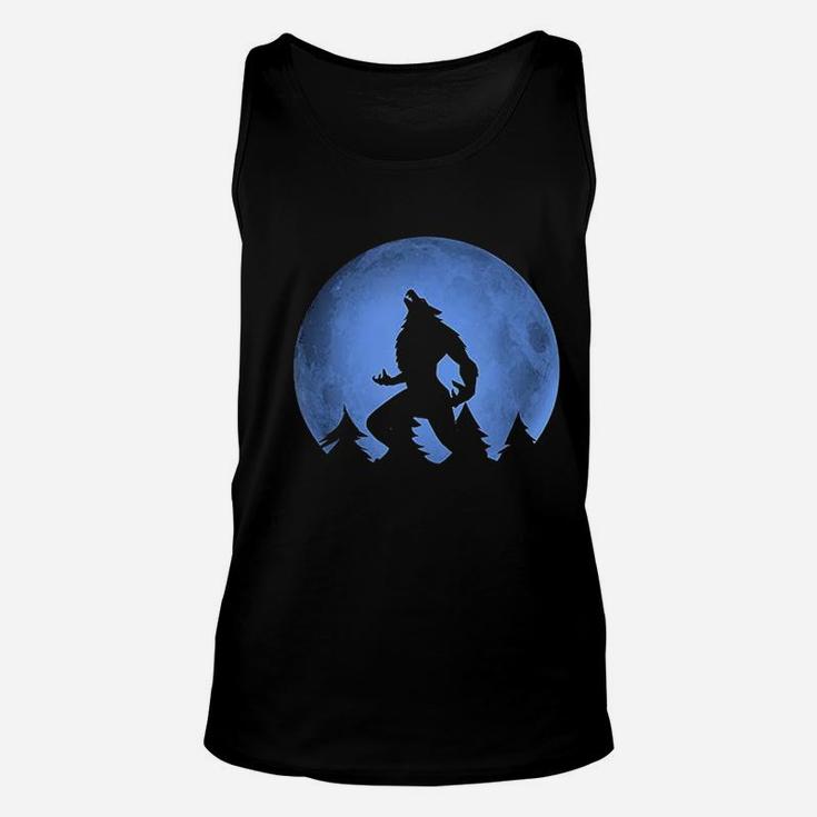 Werewolf Blue Moon Wolf Full Moon Unisex Tank Top