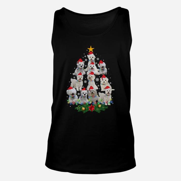 Westie Christmas Tree Funny Dog Christmas Pajamas Gift Xmas Sweatshirt Unisex Tank Top