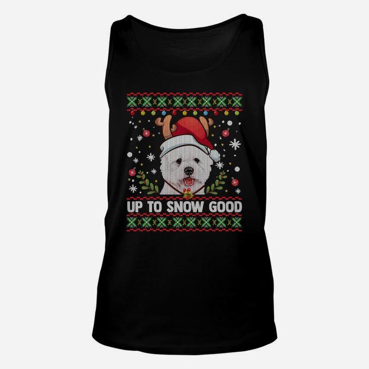 Westie Dog Reindeer Christmas Gift Men Women Ugly Sweater Sweatshirt Unisex Tank Top