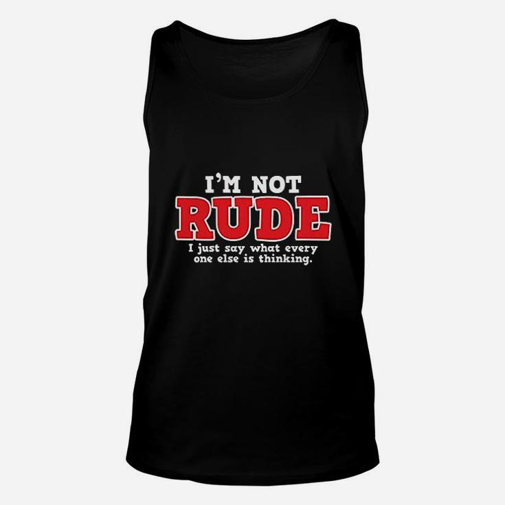 What Every One Else Is Thinking Humor Unisex Tank Top