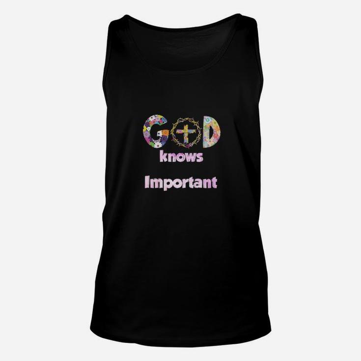 What God Knows About Me Is More Important Than What Others Think About Me Unisex Tank Top