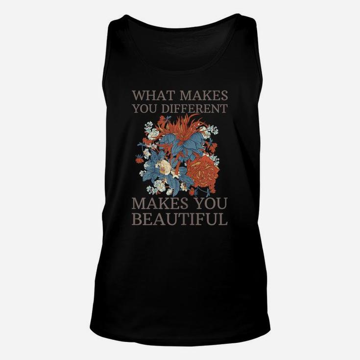 What Makes You Different Makes Beautiful Autism Awareness Unisex Tank Top