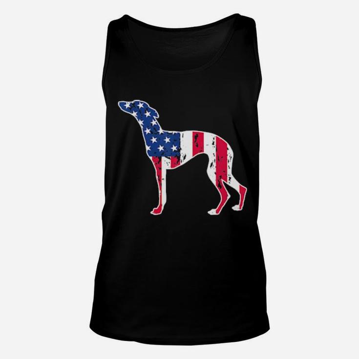 Whippet Dog Lovers American Flag 4Th Of July Gift Unisex Tank Top