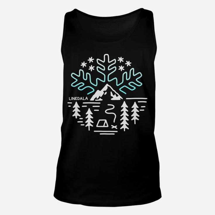 Winter Camping | Snowflake | Mountain Snow | Funny Vintage Sweatshirt Unisex Tank Top