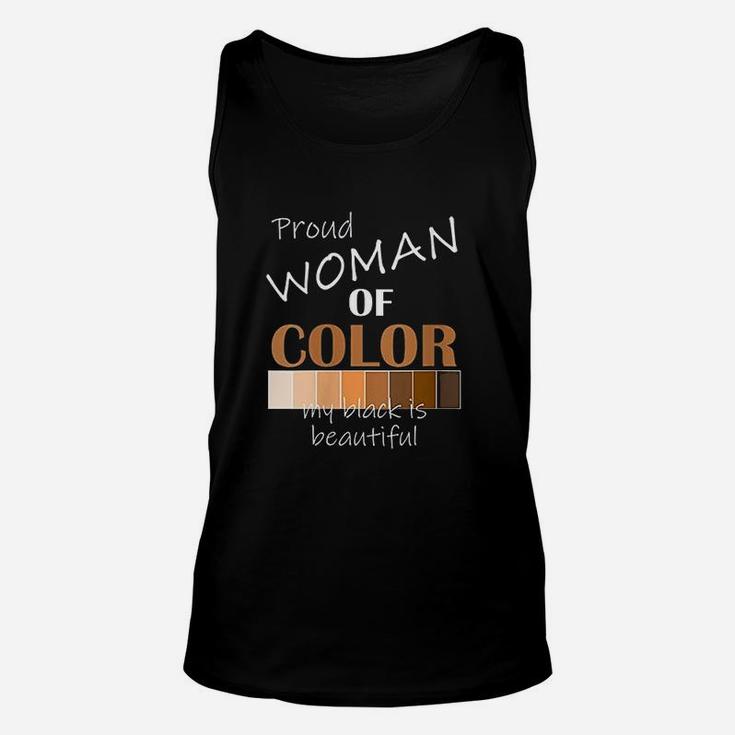Woman Of Color My Black Is Beautiful African Queen Unisex Tank Top