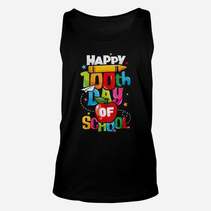 Womens 100Th Day Of School Gift For Teachers Happy 100 Days Unisex Tank Top
