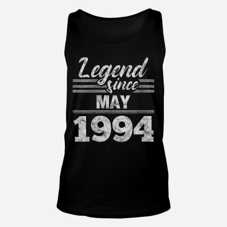 Womens 25Th Birthday Gift Legend Since May 1994 Unisex Tank Top