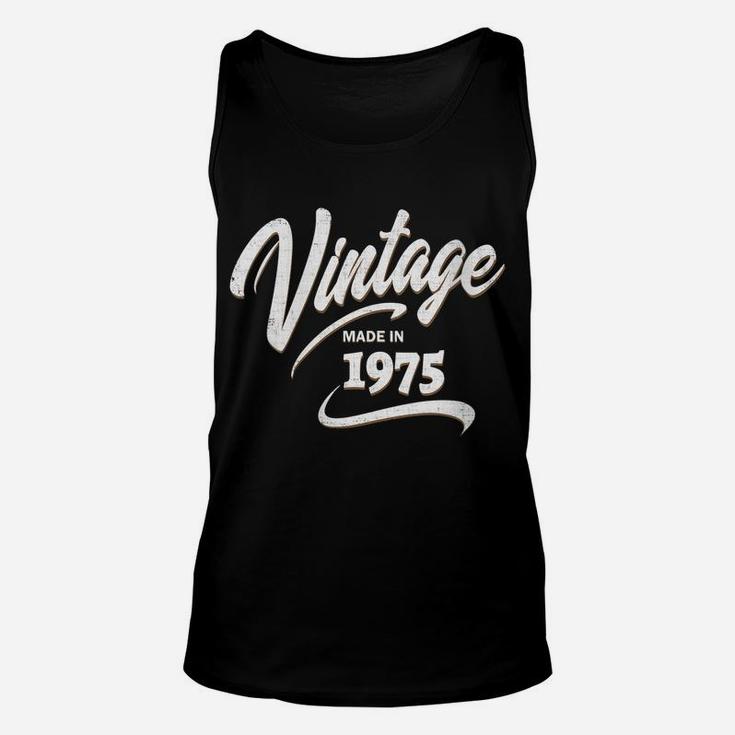 Womens 45Th Birthday Gift Vintage Made In 1975 For Men Women Unisex Tank Top