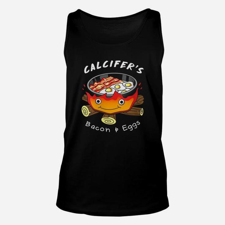Womens Calcifer's Bacon And Egg Cook - Food Lover T Shirt Unisex Tank Top