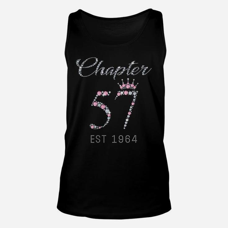 Womens Chapter 57 Est 1964 57Th Birthday Tee Gift For Womens Unisex Tank Top