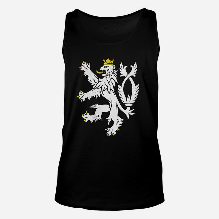 Womens Czech Republic Coat Of Arms Shirt Bohemian Lion Symbol Unisex Tank Top