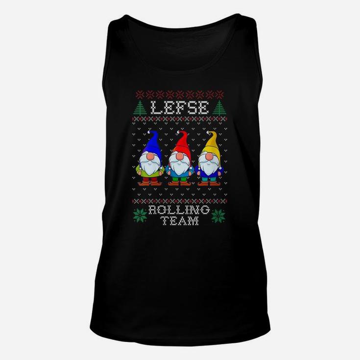 Womens Lefse Rolling Team, Christmas Baking Tomte Gnome Xmas Women Unisex Tank Top