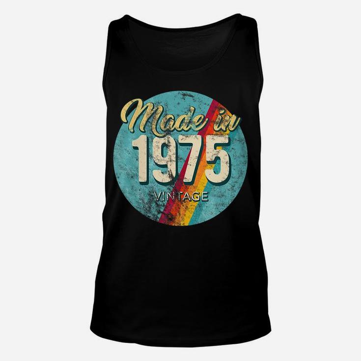 Womens Made In 1975 Vintage 45Th Birthday Retro Throwback C1 Unisex Tank Top