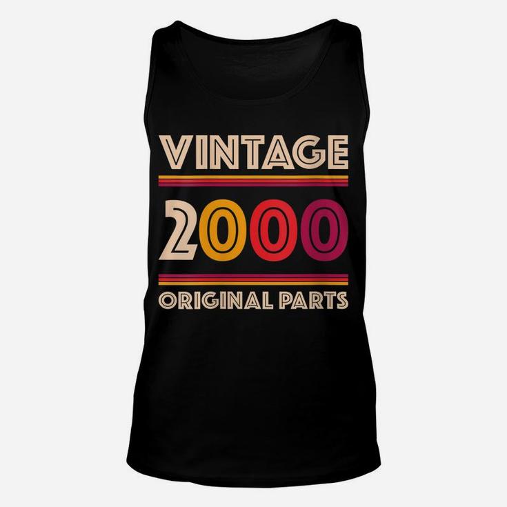 Womens Made In 2000  19 Years Old Gift Vintage 19Th Birthday Unisex Tank Top