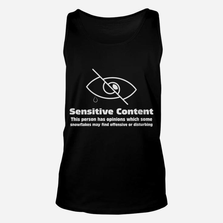 Womens Sensitive Content This Person Has Opinions Sensitive Content Unisex Tank Top
