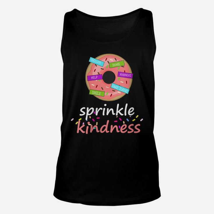 Womens Sprinkle Kindness Donut - Anti-Bullying Kindness Teacher Unisex Tank Top